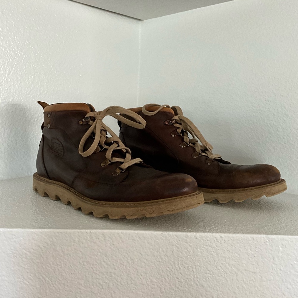 Sorel Men's Shoes Lace Up Waterproof Round Toe Chukka Boots Casual Brown Sz.12